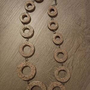 Wood Necklace With An Extender